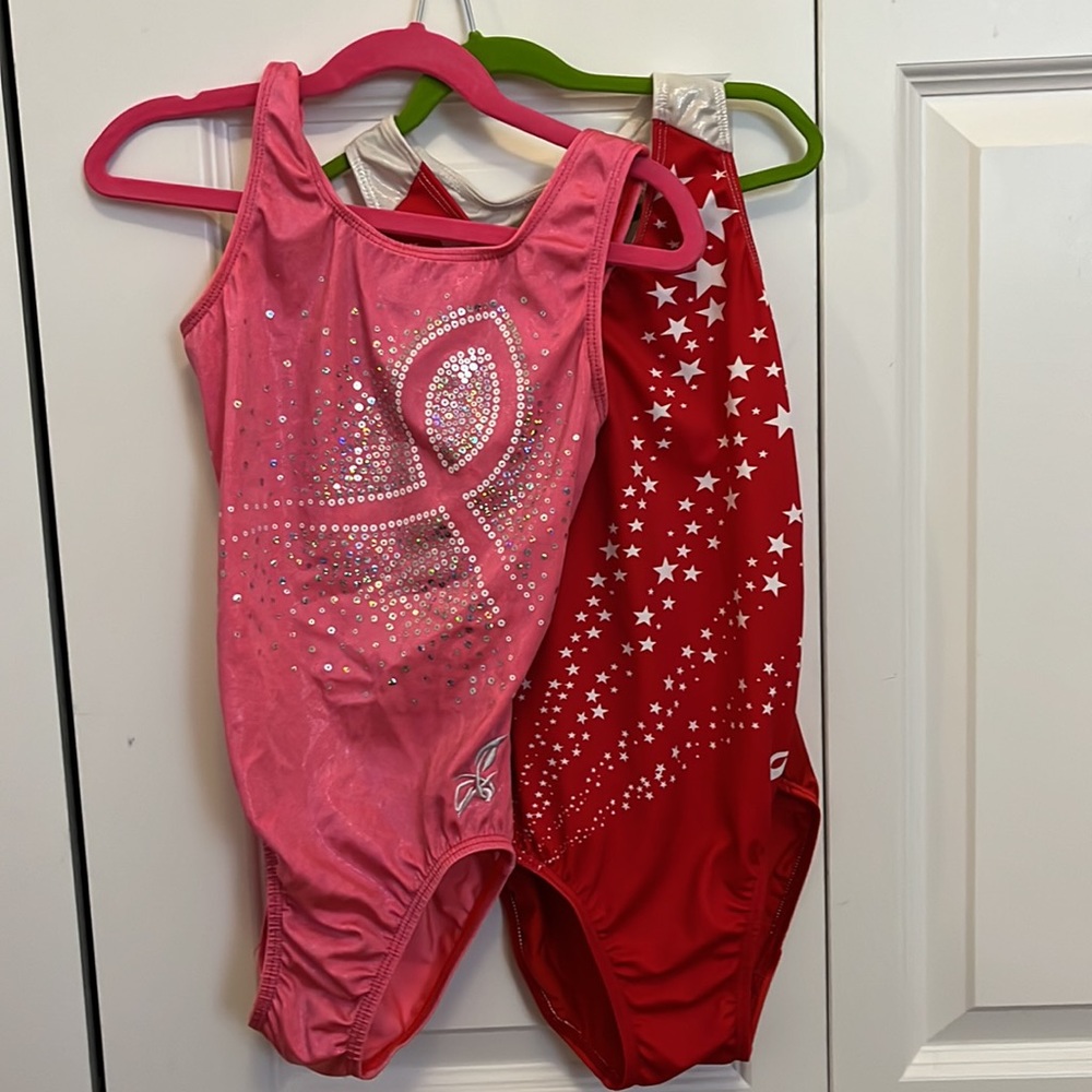 2 adult x small go elite gymnastics leotards